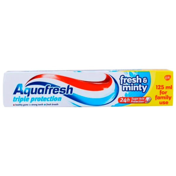 Pastă de dinţi Aquafresh Fresh & Minty 125 g photo 1