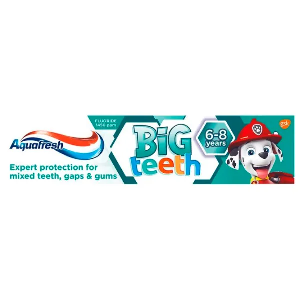 Pastă de dinţi Aquafresh Big Teeth 50 g photo 1