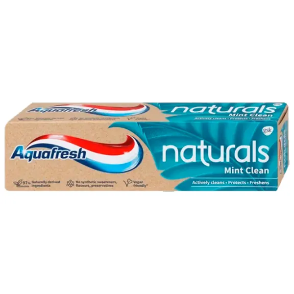Pastă de dinţi Aquafresh Naturals Mint Clean 75 g photo 1 Pastă de dinţi Aquafresh Naturals Mint Clean 75 g photo 1