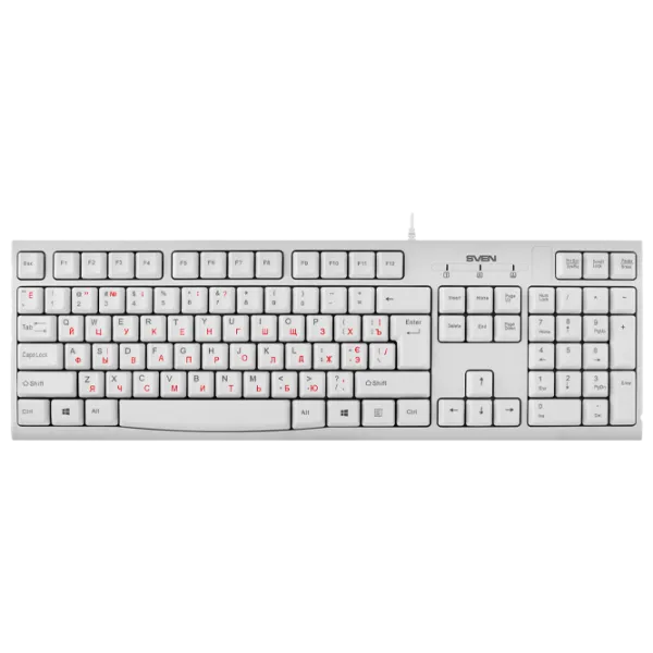 Tastatură Sven KB-S300 Cu fir/ White photo 1