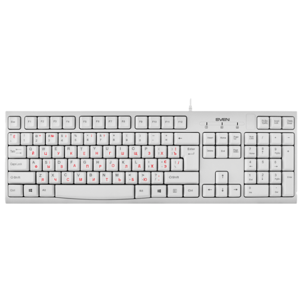 Tastatură Sven KB-S300 Cu fir/ White photo 1