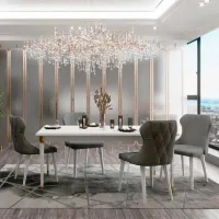 Кухонный стол раскладной Dogtas Lorenta ДСП/ Жасмин