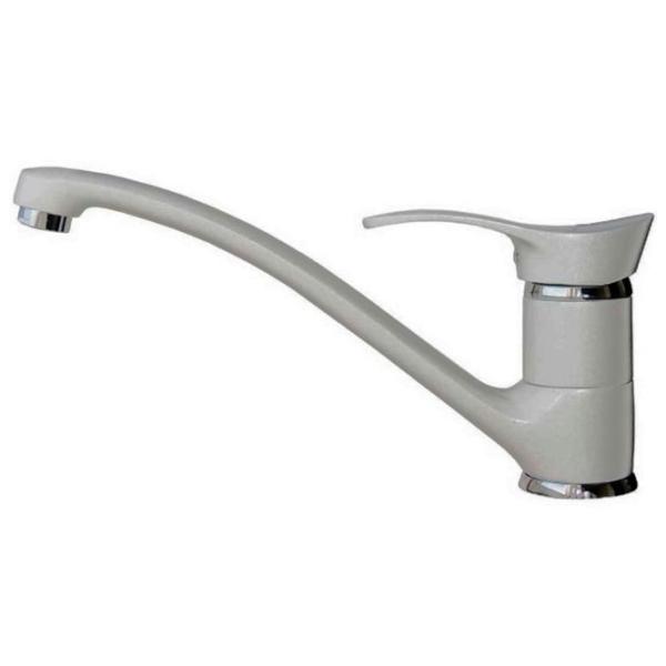 Baterie pentru bucătărie SV-Mebel МС-003 mono comandă/ pivotantă/ Alamă/ Light Gray photo 1
