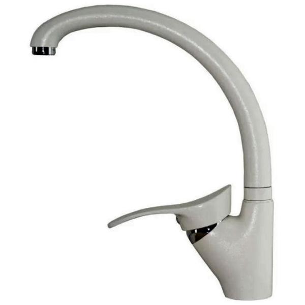 Baterie pentru bucătărie SV-mebel МС-007 mono comandă/ pivotantă/ Alamă/ Light Gray photo 1
