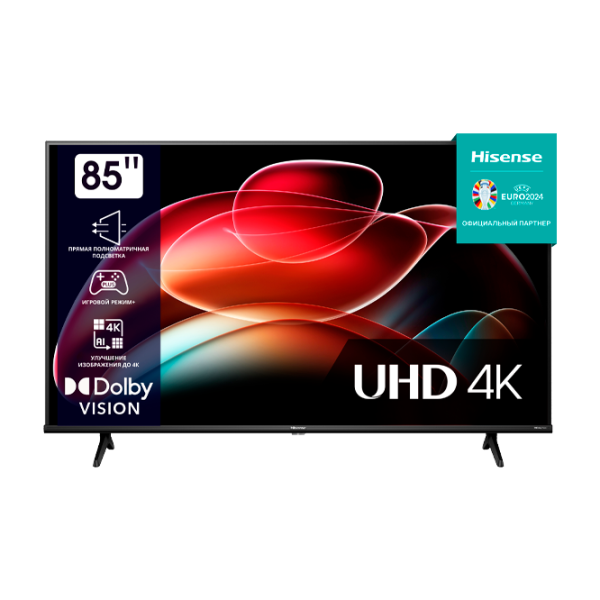 Televizor Hisense 85A6K 85"/ DLED/ 4K/ Smart TV/ Black photo 1