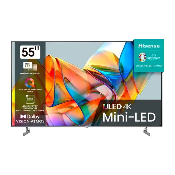 Телевизор Hisense 55U6KQ 55"/ QLED/ 4K/ Smart TV/ Черный photo 1