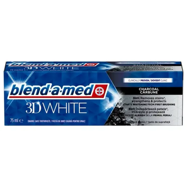 Pastă de dinţi Blend-A-Med 3D White Charcoal 75 g photo 1