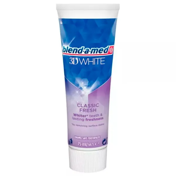 Pastă de dinţi Blend-A-Med 3D White Classic Fresh 75 g photo 1