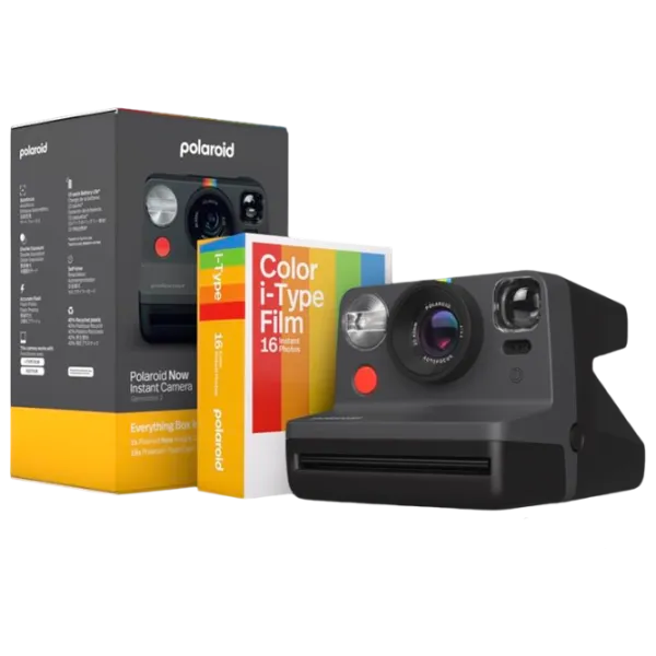 Cameră Foto Instant Polaroid Now + Gen 2 E-Box Black photo 1 Cameră Foto Instant Polaroid Now + Gen 2 E-Box Black photo 1