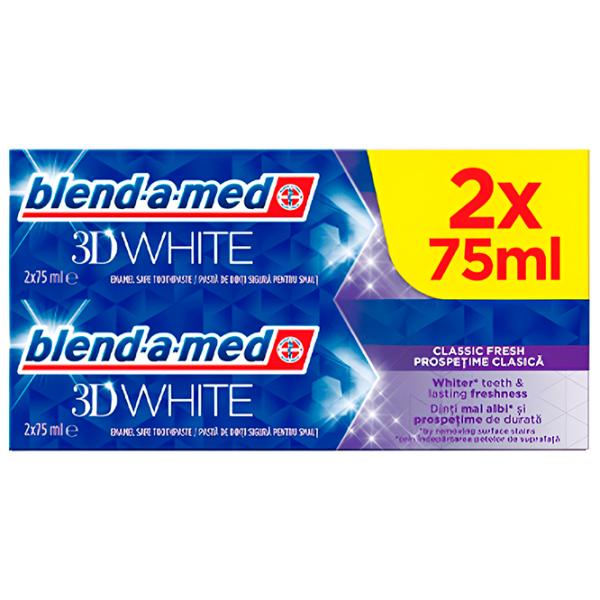 Pastă de dinţi Blend-A-Med 3D White Classic Fresh 150 g photo 1