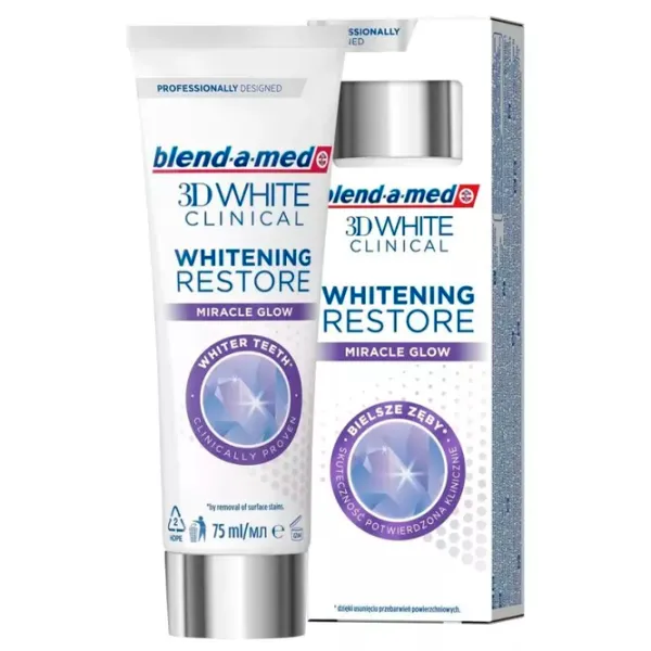 Зубная паста Blend-A-Med Clinical Miracle Glow 75 г photo 1