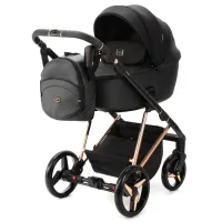 Детская коляска Adamex Blanc PS-701/ Черный
