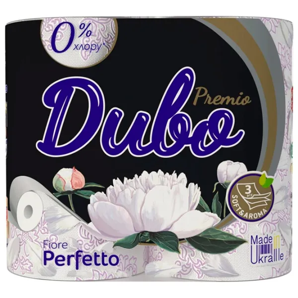 Туалетная бумага Divo Premio Fiore Perfetto Количество в наборе - 4/ Количество слоев - 3 photo 1 Туалетная бумага Divo Premio Fiore Perfetto Количество в наборе - 4/ Количество слоев - 3 photo 1