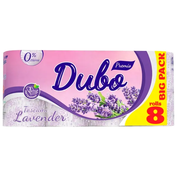 Hârtie igienică Divo Premio Toscana Lavender Cantitatea în set - 8/ Numărul de straturi - 3 photo 1 Hârtie igienică Divo Premio Toscana Lavender Cantitatea în set - 8/ Numărul de straturi - 3 photo 1