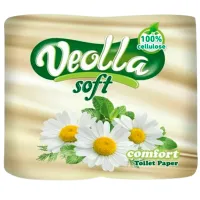 Туалетная бумага Veolla Comfort Количество в наборе - 4/ Количество слоев - 2