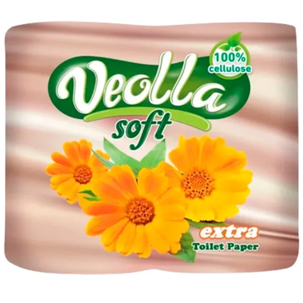Hârtie igienică Veolla Soft Extra Cantitatea în set - 4/ Numărul de straturi - 3 photo 1 Hârtie igienică Veolla Soft Extra Cantitatea în set - 4/ Numărul de straturi - 3 photo 1