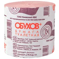 Туалетная бумага Obuhov 4820003831403 Количество в наборе - 1/ Количество слоев - 1