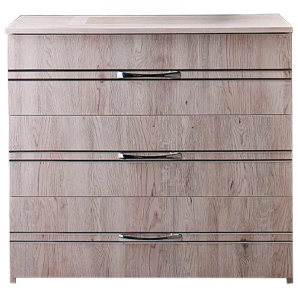 Комод Ambianta Inter 76.5см x 82.5см x 40см/ ДСП/ Белый самоа photo 1