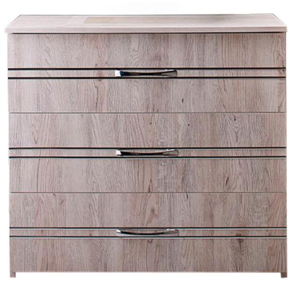 Комод Ambianta Inter 76.5см x 82.5см x 40см/ ДСП/ Белый самоа photo 1