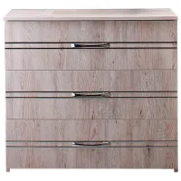 Comodă Ambianta Inter 76.5 x 82.5 x 40/ PAL/ Alb samoa