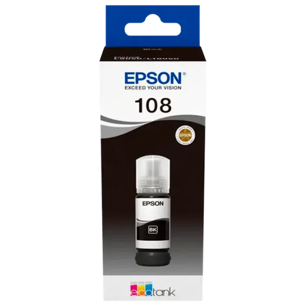 Картридж Epson 108 EcoTank Black/ Original/ Струйный photo 1