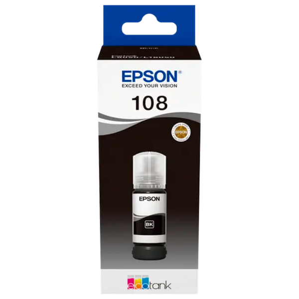 Картридж Epson 108 EcoTank Black/ Original/ Струйный photo 1