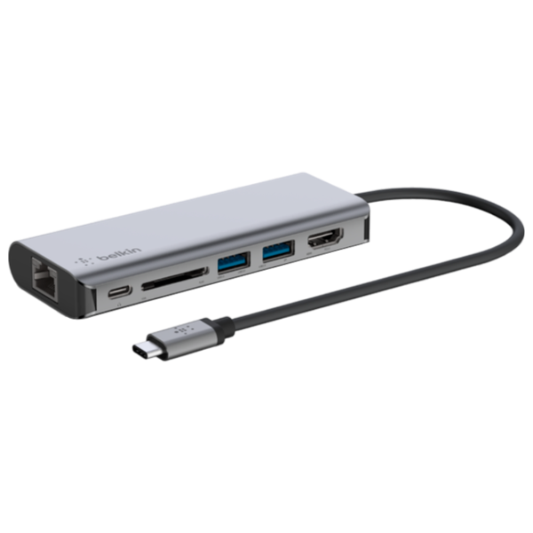Адаптер Hub Belkin AVC008BTSGY USB Type-C/ Серебристый photo 1