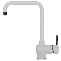 Baterie pentru bucătărie Elleci Senna 68 mono comandă/ pivotantă/ Alamă/ White