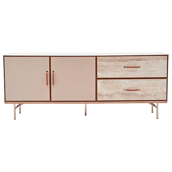 Комод Dogtas Brita 83.2см x 208.7см x 48.8см/ ЛДСП/ Светло кремовый photo 1
