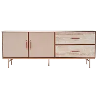 Комод Dogtas Brita 83.2см x 208.7см x 48.8см/ ЛДСП/ Светло кремовый