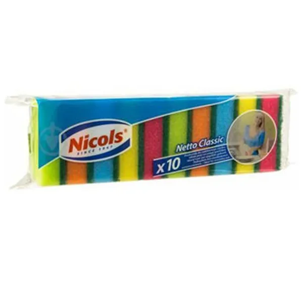 Губка Nicols 5901718824108 Количество в наборе - 10 photo 1