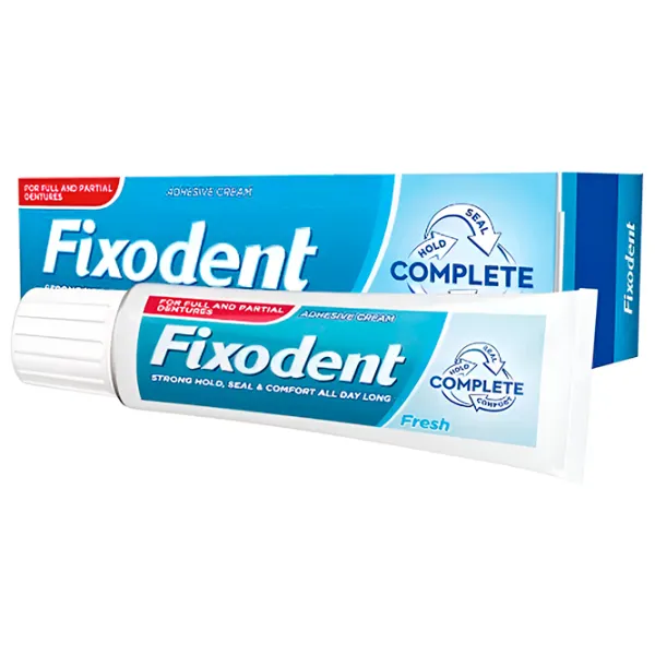 Cremă adezivă pentru proteza dentară Fixodent Complete Fresh 47 g photo 1