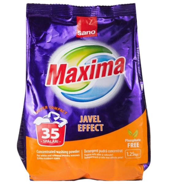 Моющее средство Sano Maxima Javel Effect 1.25 кг  Количество стирок: 35 photo 1