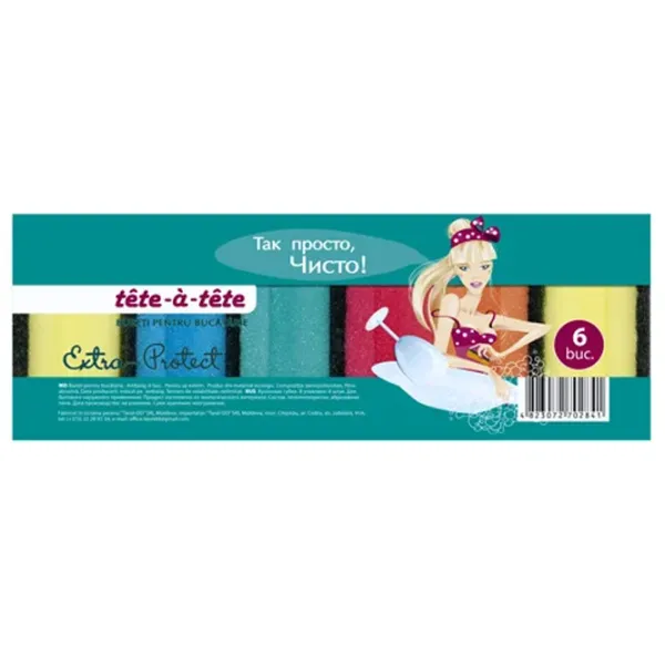 Губка Tete-a-tete 4823072702841 Количество в наборе - 6 photo 1