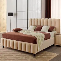 Кровать Ambianta Fancy 140 x 200 см/ ЛДСП/ Бежевый