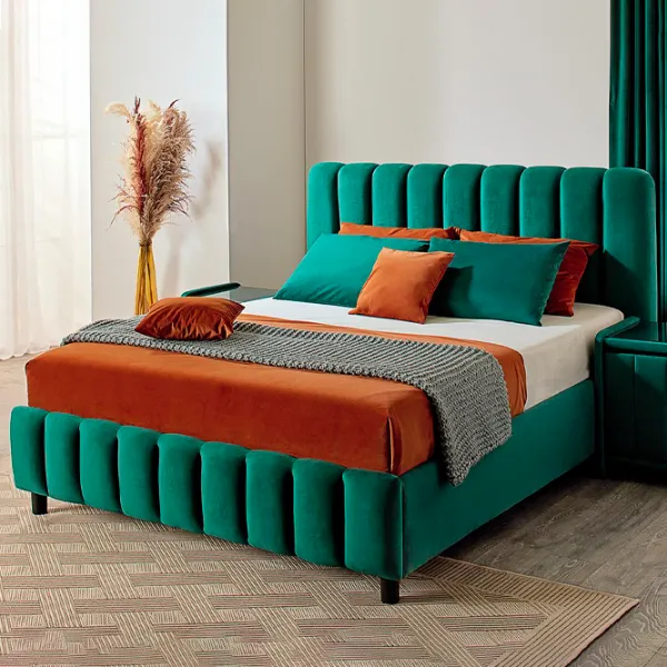 Кровать Ambianta Fancy 180 x 200 см/ ЛДСП/ Зелёный photo 1
