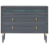 Комод Dogtas Lorenta 85.5см x 108.7см x 49см/ ДСП/ Антрацит