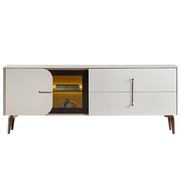 Комод Dogtas Milena 78.8см x 204.3см x 48.3см/ ДСП/ Белый photo 1