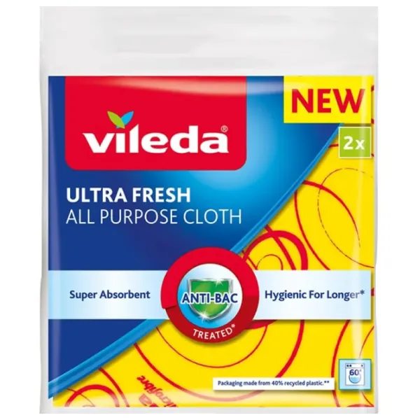 Тряпка для уборки Vileda Ultra Fresh  Количество в наборе - 2 photo 1