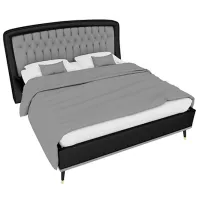 Кровать Dogtas Diamond 160 x 200 см/ ЛДСП/ Черный