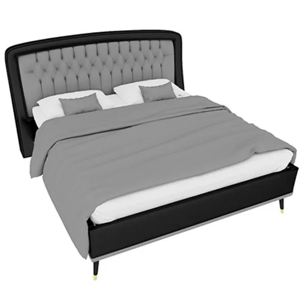 Кровать Dogtas Diamond 160 x 200 см/ ЛДСП/ Черный photo 1