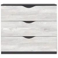 Comodă Ambianta Happy 89 x 100 x 48.3/ PAL/ Alb samoa