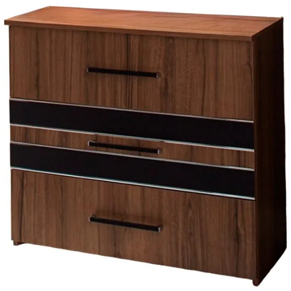 Комод Ambianta Fenix 76.5см x 82.5см x 40см/ ЛДСП/ Орех photo 1