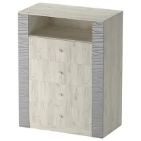 Comodă ML-Мебель Gamma №15 103.1 x 100 x 43.5/ PAL/ Gray