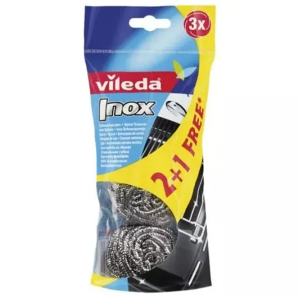 Стальная губка Vileda Inox Количество в наборе - 3 photo 1