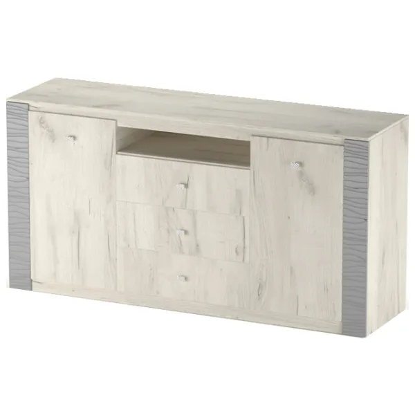 Comodă ML-Mobila Gamma №12 81.6 x 160 x 43.5/ Alb photo 1