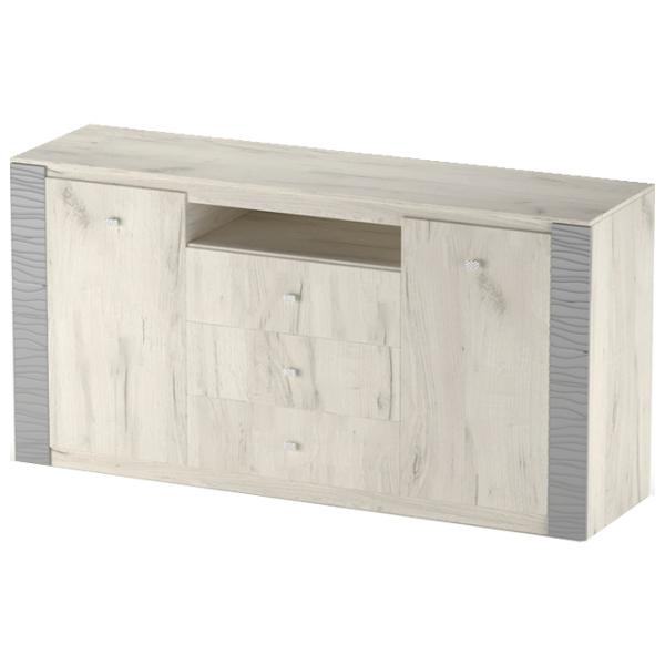 Comodă ML-Mobila Gamma №12 81.6 x 160 x 43.5/ Alb photo 1