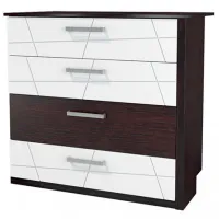 Comodă Neman Barcelona 93 x 98 x 54/ LPAL/ Alb lucios