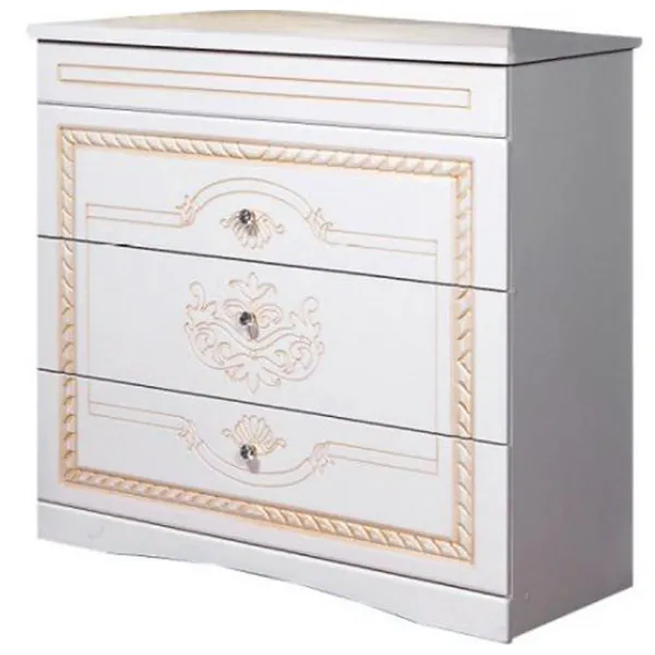 Comodă КМК Contesă 86 x 90 x 44.5/ MDF/ Alb photo 1 Comodă КМК Contesă 86 x 90 x 44.5/ MDF/ Alb photo 1