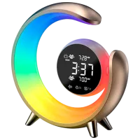 Lampă de noapte Desk lamp Double Alarm Clock Silver